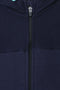 Boys Branded Fleece Zipper Hoodie - Navy