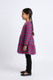 Girl Branded Graphic Frock - Multi