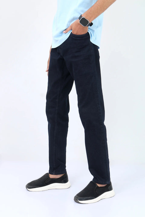 Man branded Straight Fit Denim Jeans - D/Blue