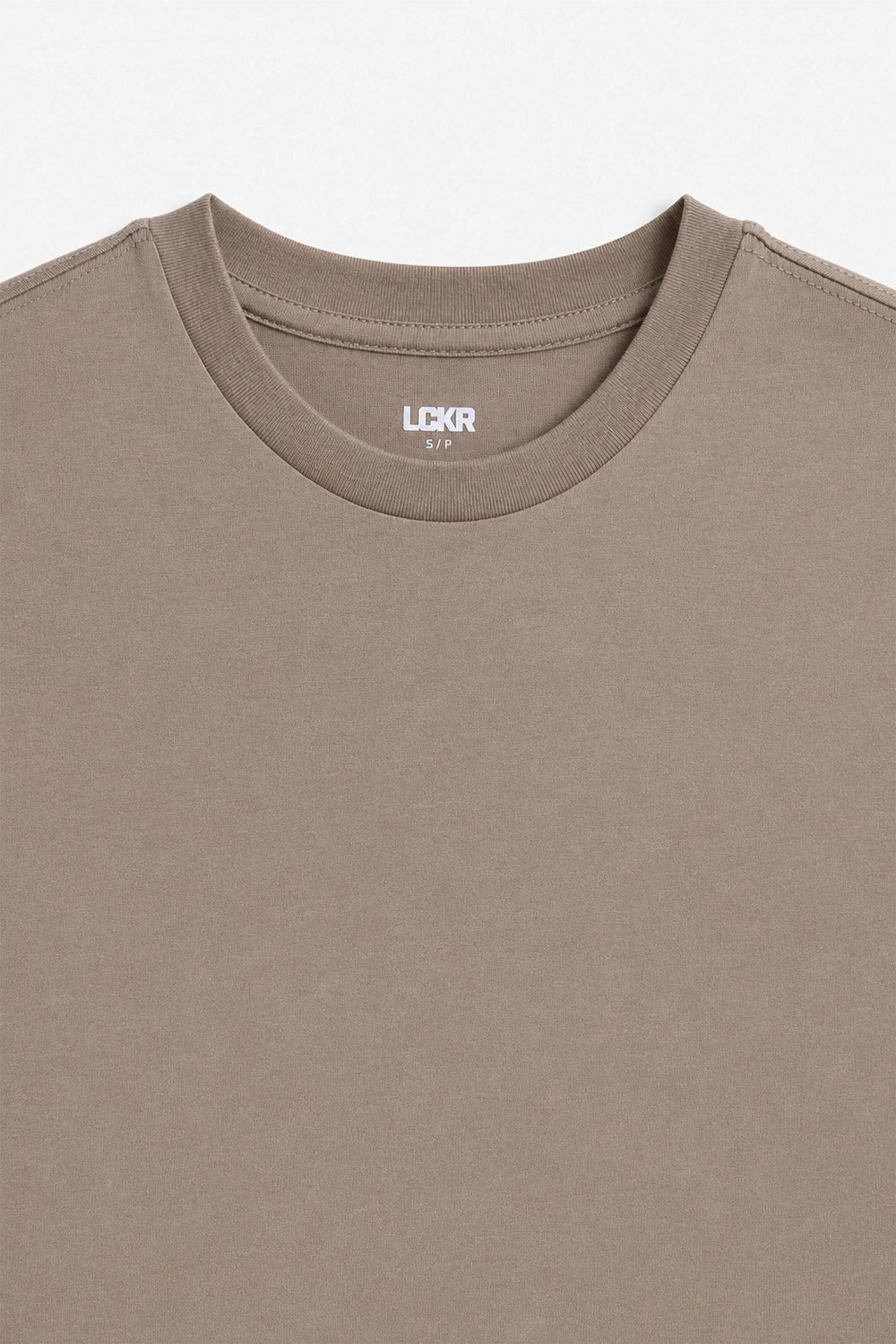 Men Branded Basic T-Shirt - Khaki