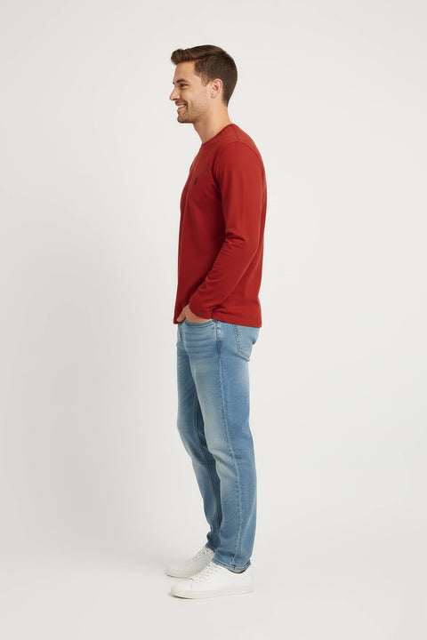 Men's Branded T-Shirt F/S - Rust