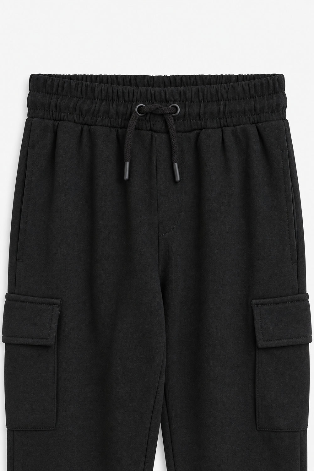 Boys Branded Cargo Trouser - Black