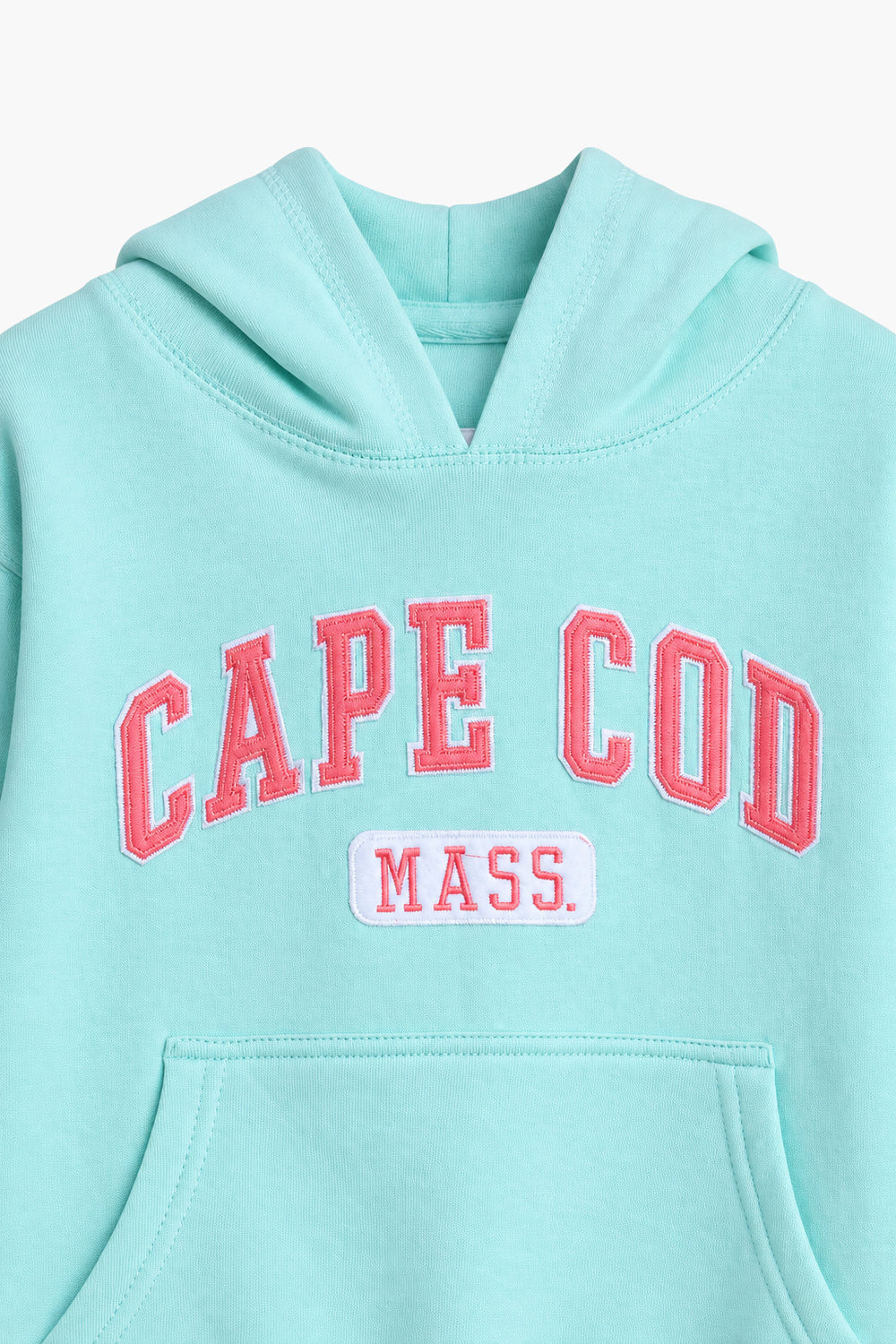 Girls Branded Fleece Graphic Pullover Hoodie - L/Green
