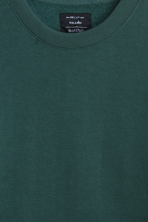 Men Branded Basic Sweatshirt - D/Green