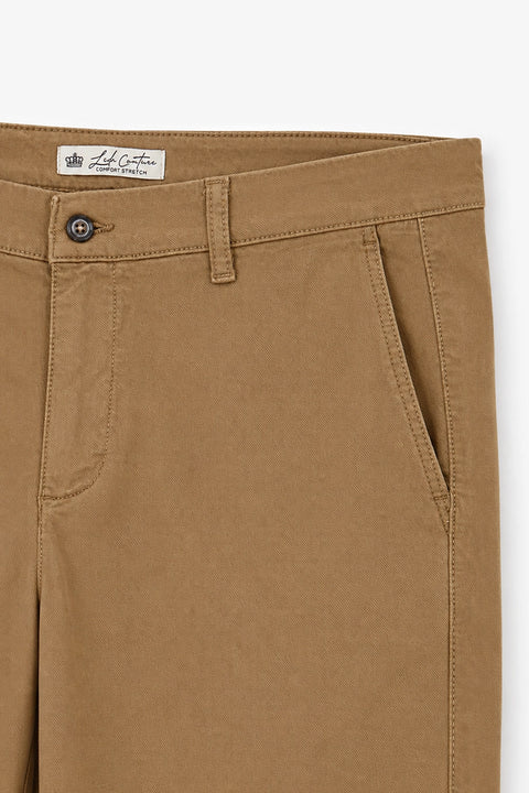 Men Branded Chino Pant - Brown
