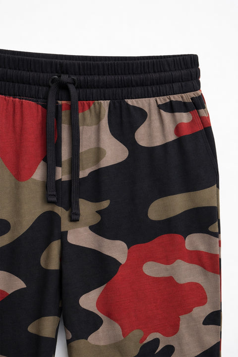 Men Branded Trouser - Camouflage
