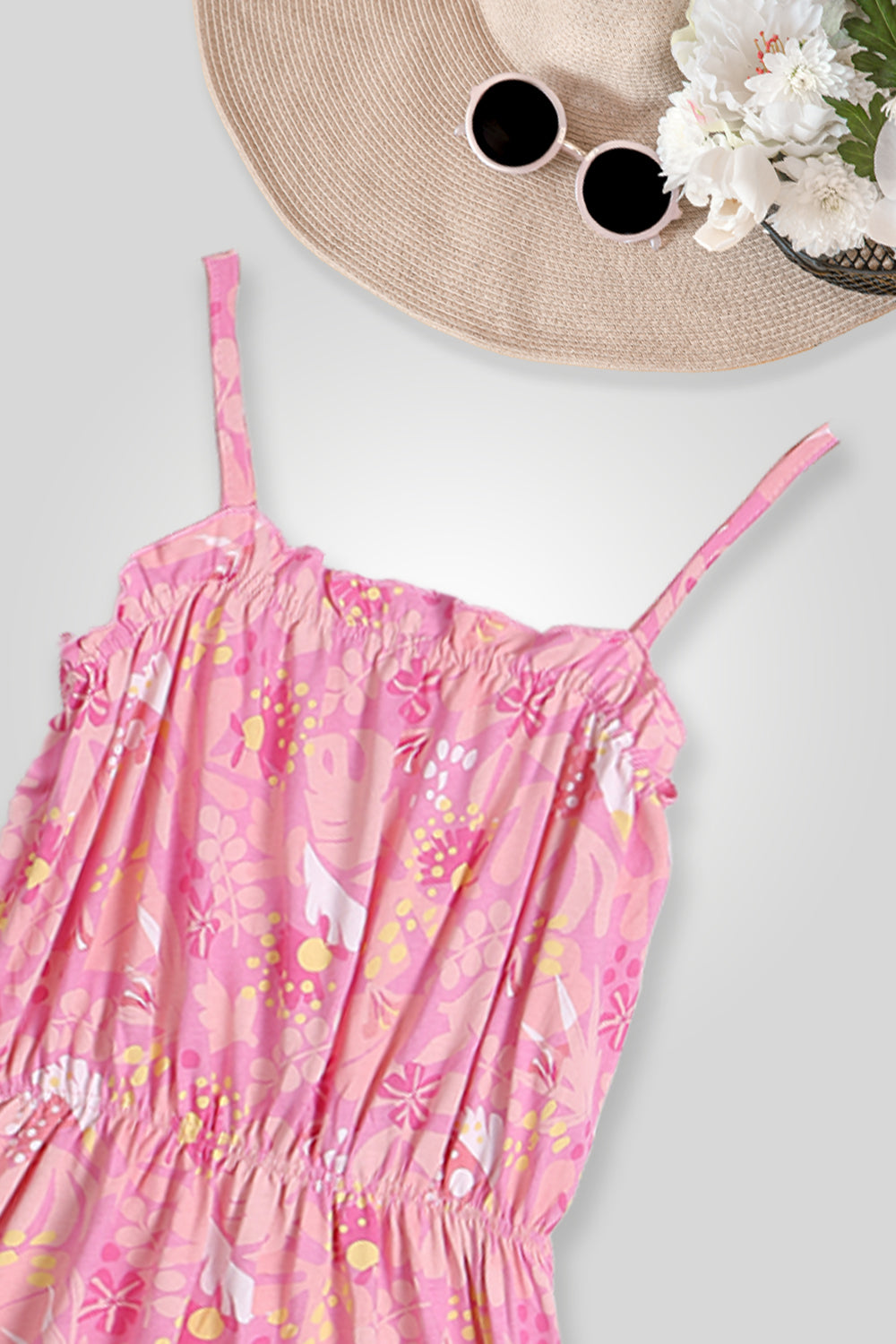 Girls Branded Graphic Tunic - Pink