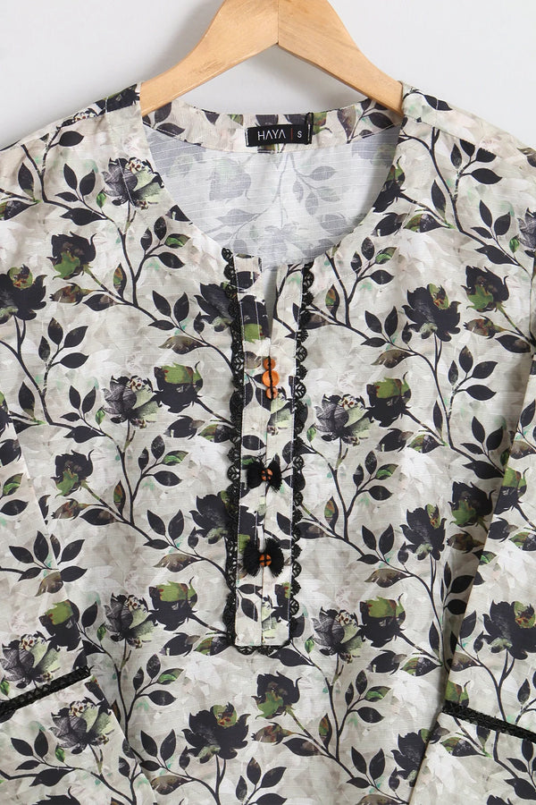 PRINTED SLUB SHIRT