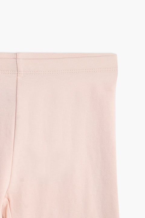 Girls Branded Capri - Baby Pink