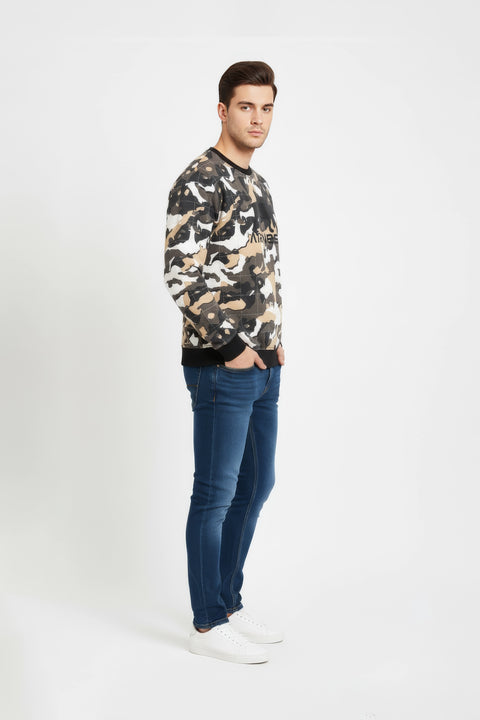 Men Branded Sweatshirt - Camouflage