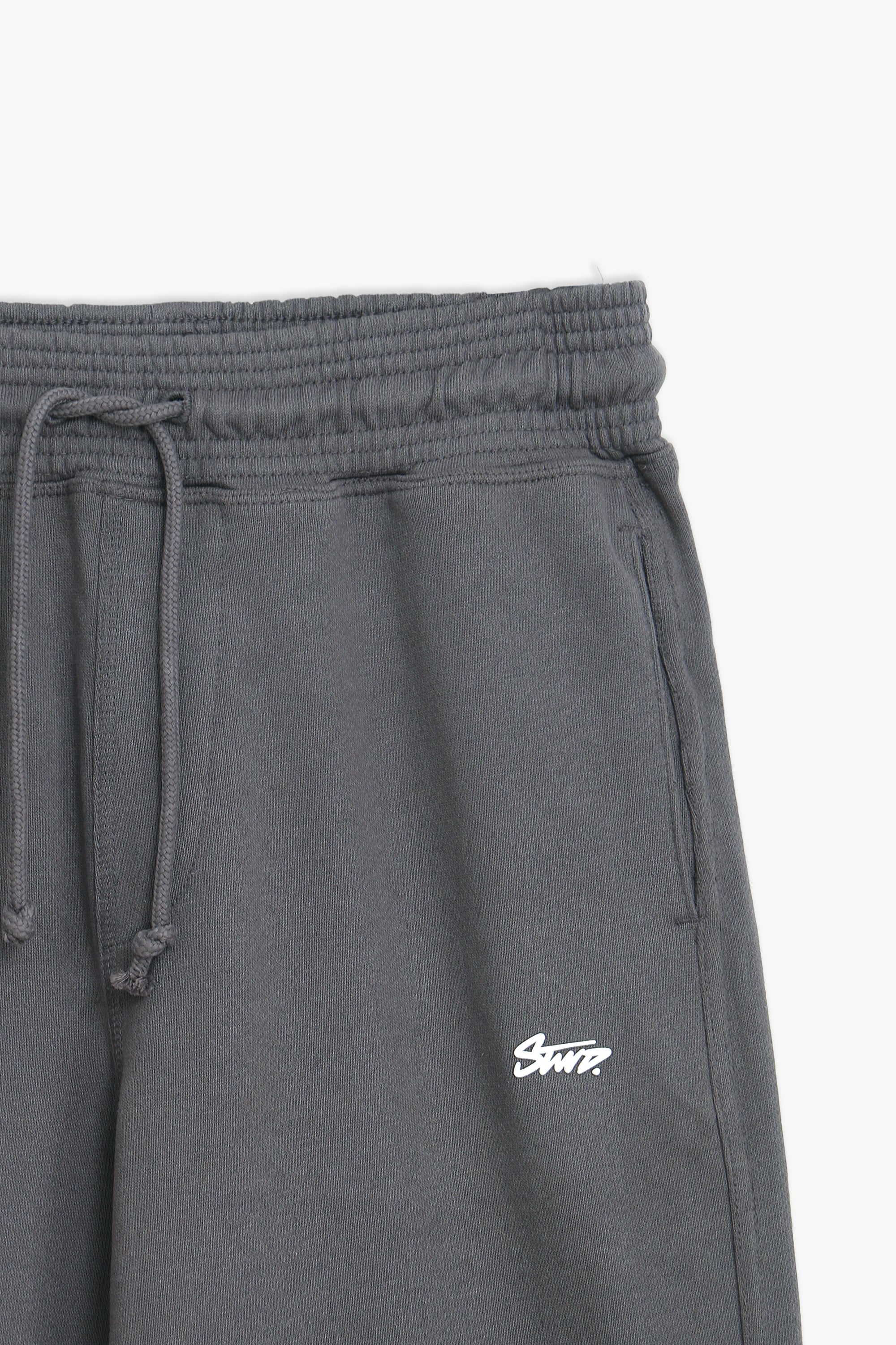 Men Branded Terry Trouser - D/Grey