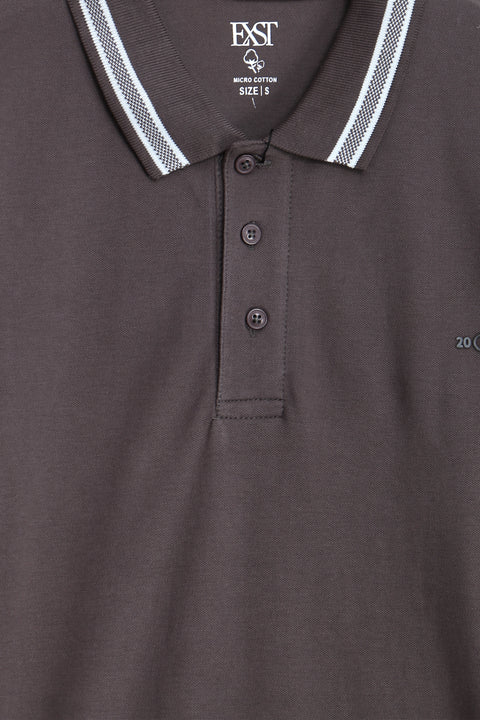 Jacquard Collar Polo