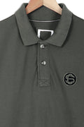 Men Branded Solid Polo F/S - Olive