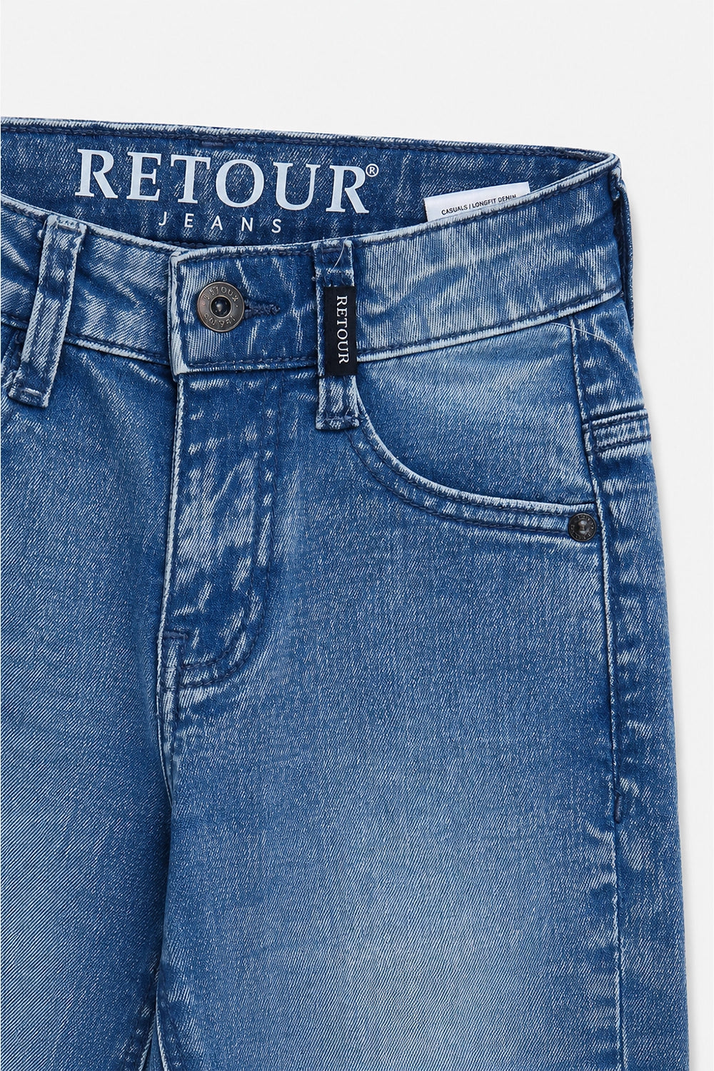 Boy Branded Straight fit Denim Pant - M/BLUE