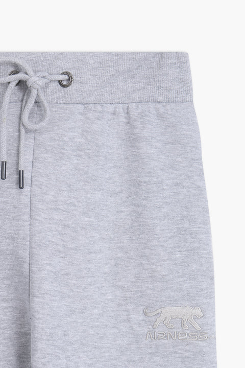 Men Branded Fleece Trouser - Heather Grey