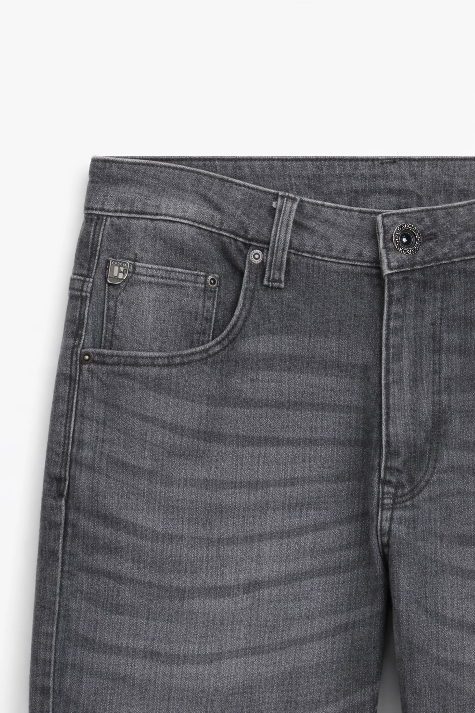Men Branded Denim Jeans - Charcoal