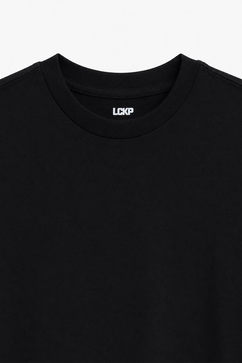 Men Branded Basic T-Shirt - Black
