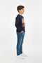 Boy Branded Graphic T-shirt F/S - Navy