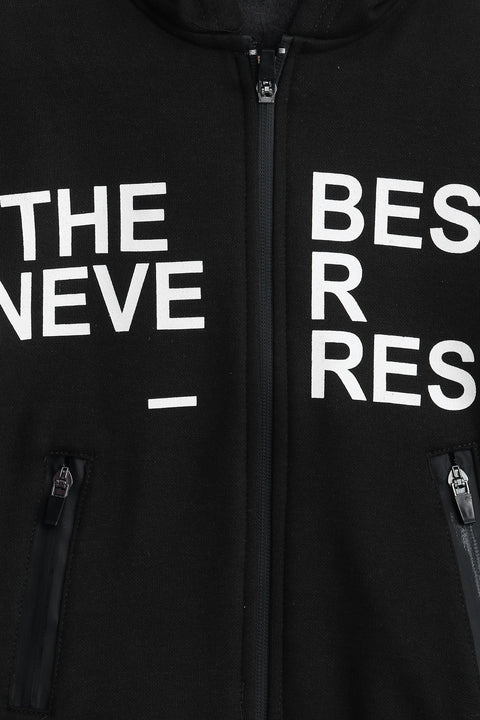 Graphic Zipper Hoodie