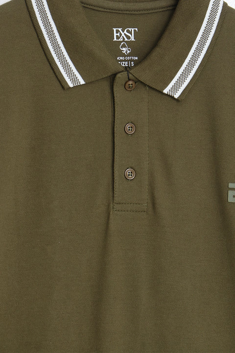 Jacquard Collar Polo