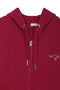 Women Kangroos Hoodie Zipper - Red