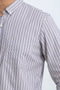 Men Casual Lining Shirt MCS24-07 - Blue & White