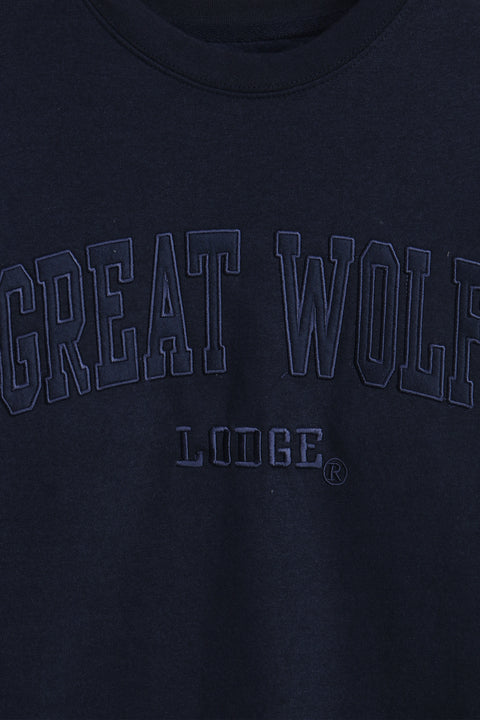 Men Branded Graphic Sweatshirt - Navy