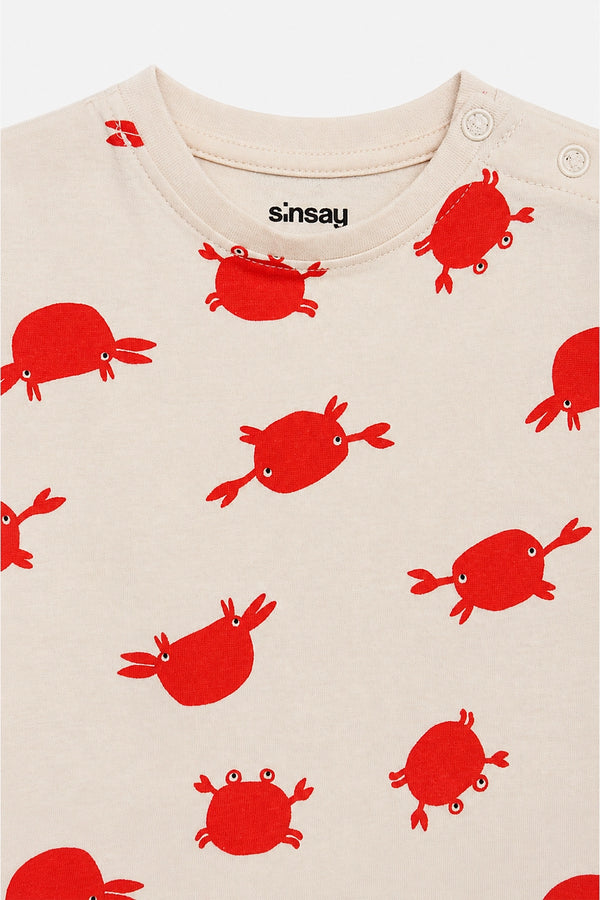 Boys Branded Graphic T-Shirt - CREAM
