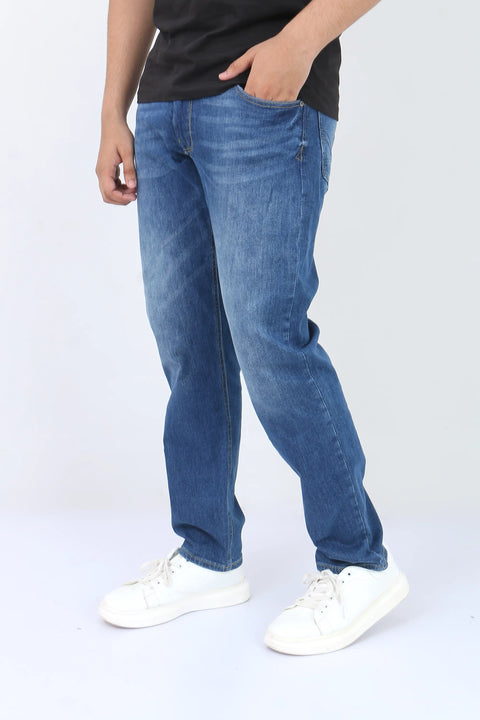 Man Petrol Denim Jeans - M/Blue