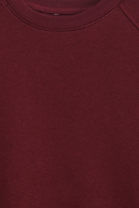Men Branded Basic Sweatshirt - Maroon
