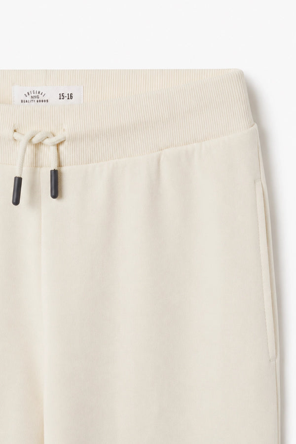 Boys Branded Trouser  - Cream