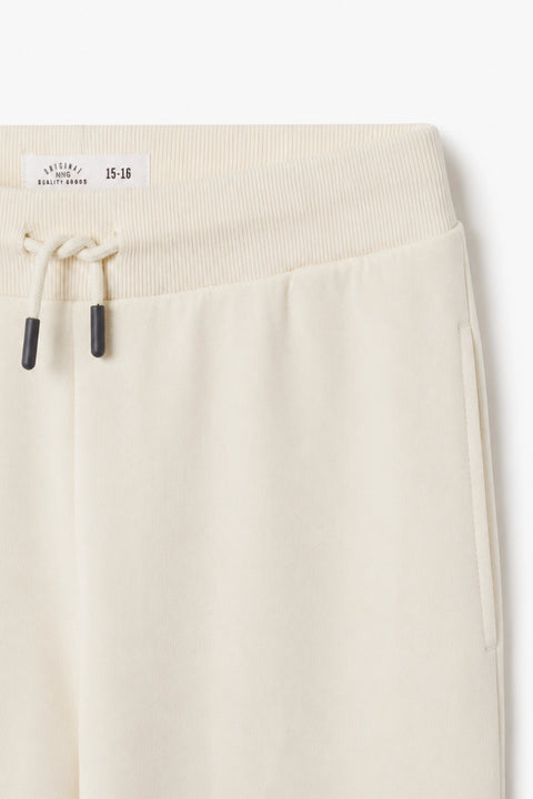 Boys Branded Trouser  - Cream