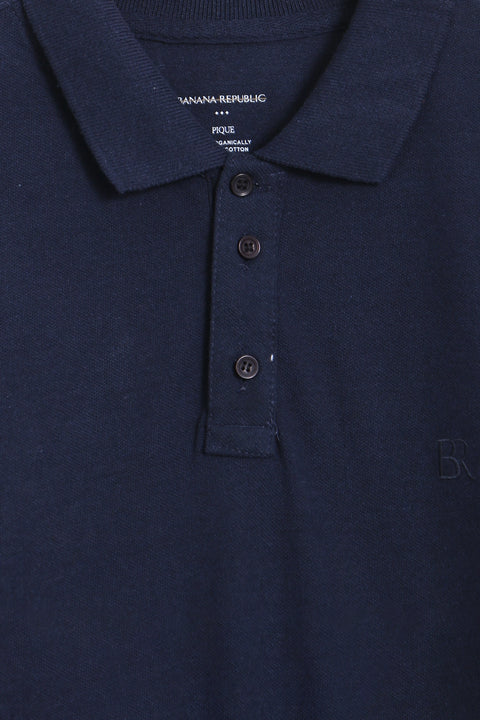 Men Branded Polo - Navy