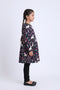 Girl Branded Graphic Frock - Navy