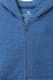 Boys Branded Zipper Hoodie - Blue