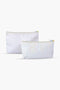 Cosmetic Pouch Pack of 3 - White
