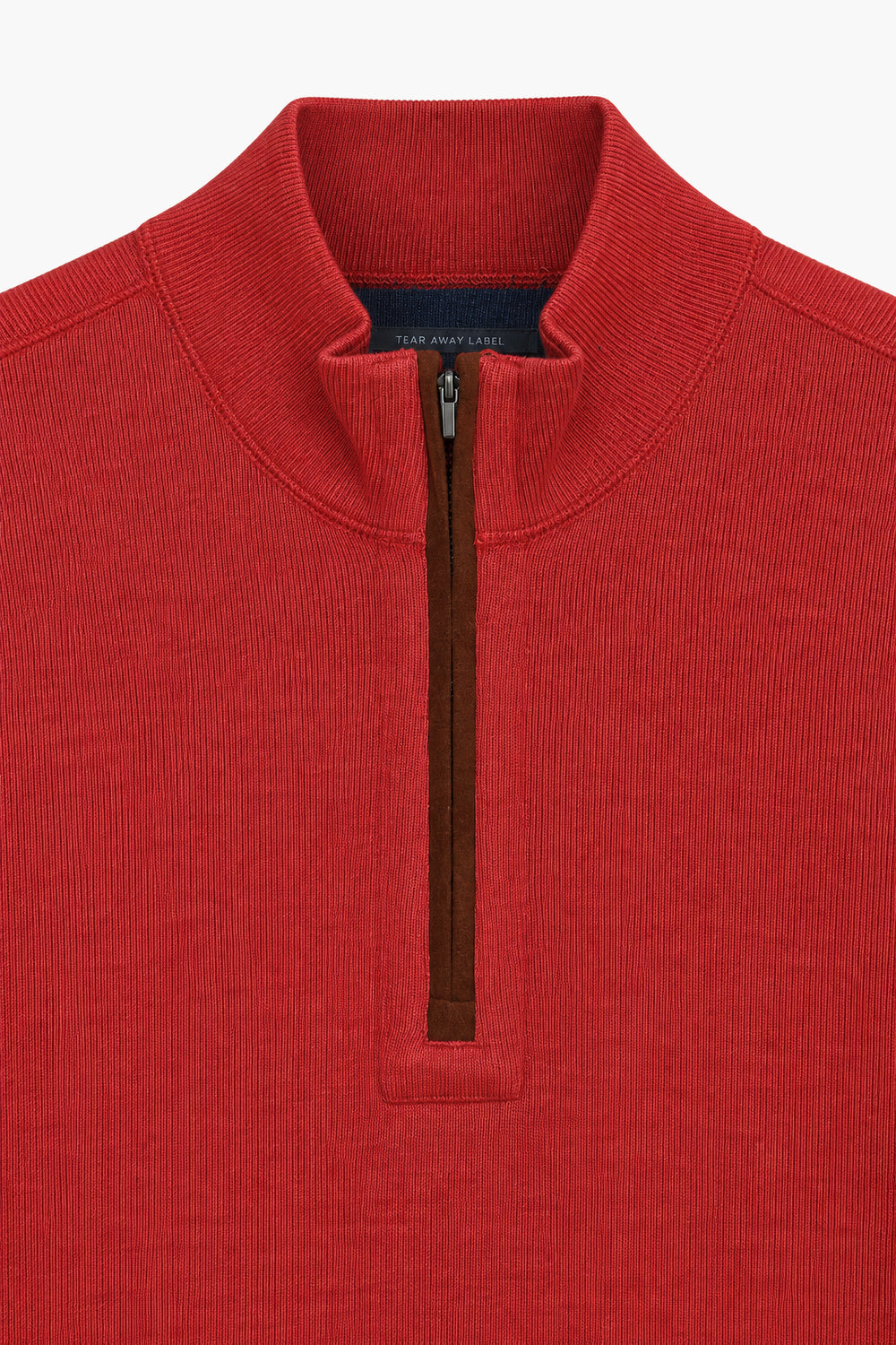 Men Branded Mockneck - Red