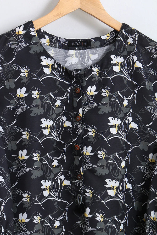 PRINTED SLUB SHIRT