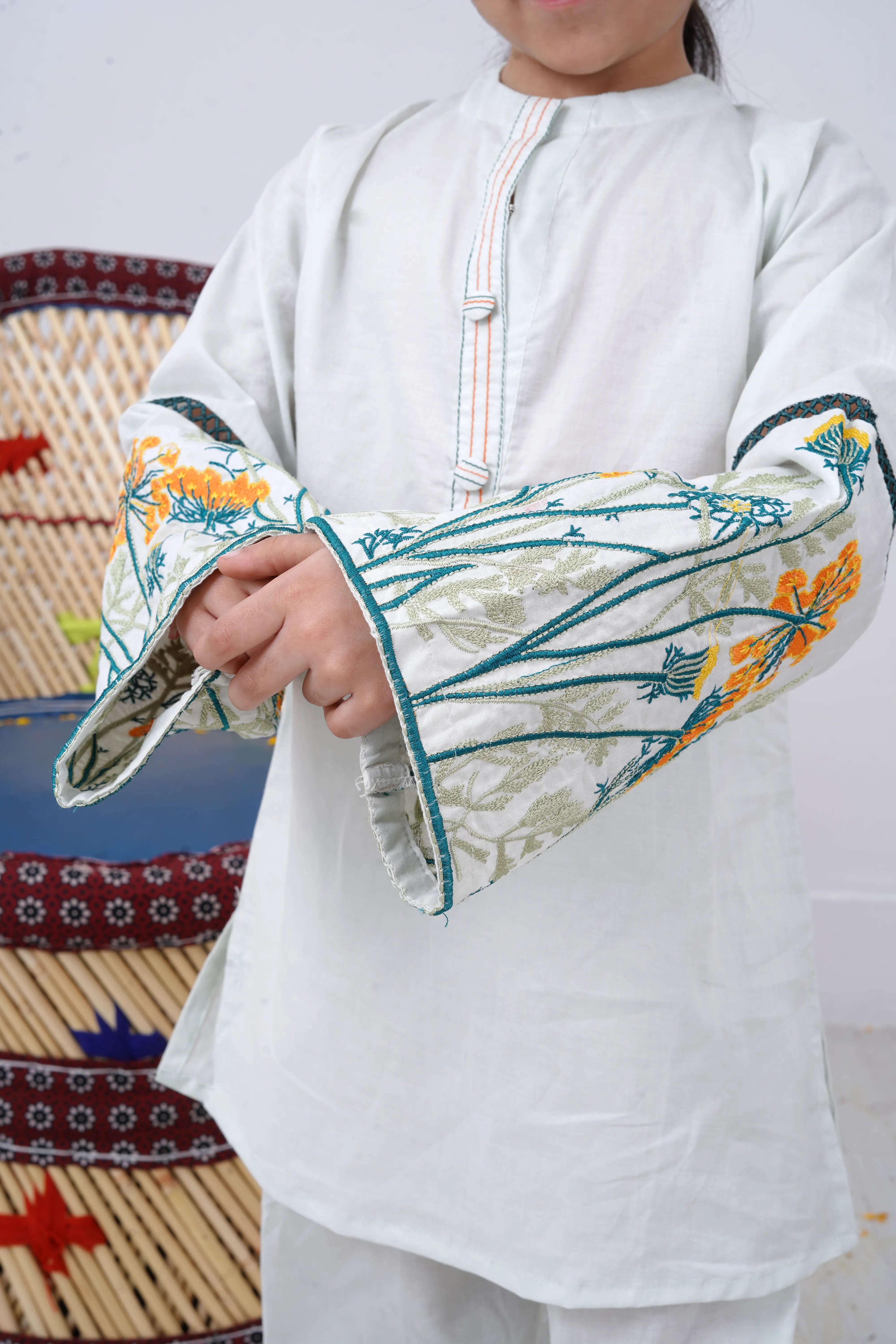 2 PIECE EMB LAWN SUIT