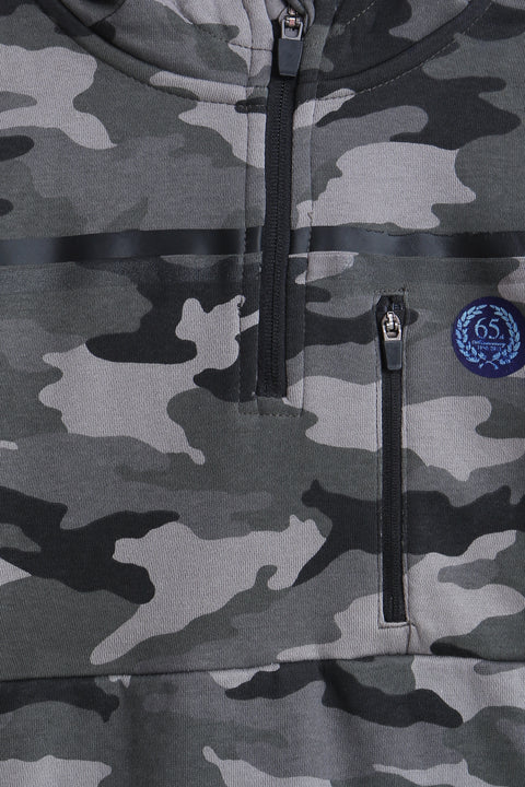 Boys Branded Pullover Hoodie - Camouflage