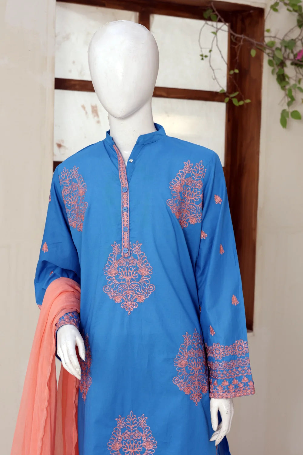 3 PIECE CAMBRIC EMB SUITS