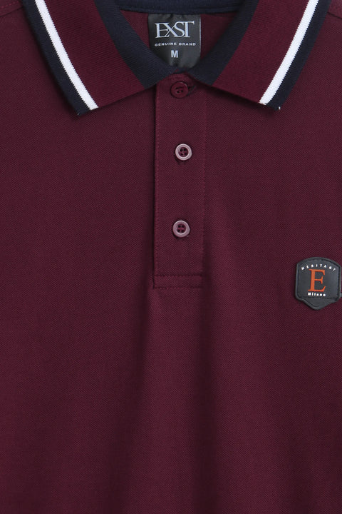 Jacquard Collar Polo