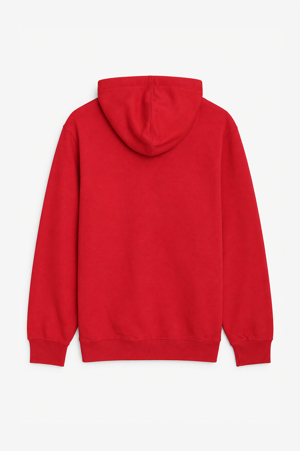 Men Branded Zipper Hoodie - Red
