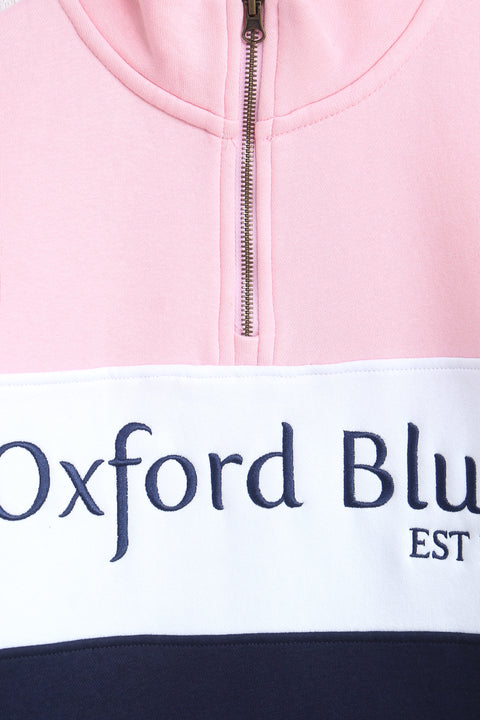 Women Branded Graphic Mock Neck - Pink