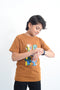 Boys Graphic T-Shirt BT24#34 - D/Brown