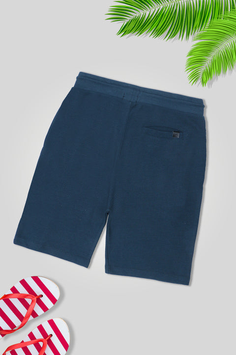 Men Front Piping Short 03 - Jeans Blue