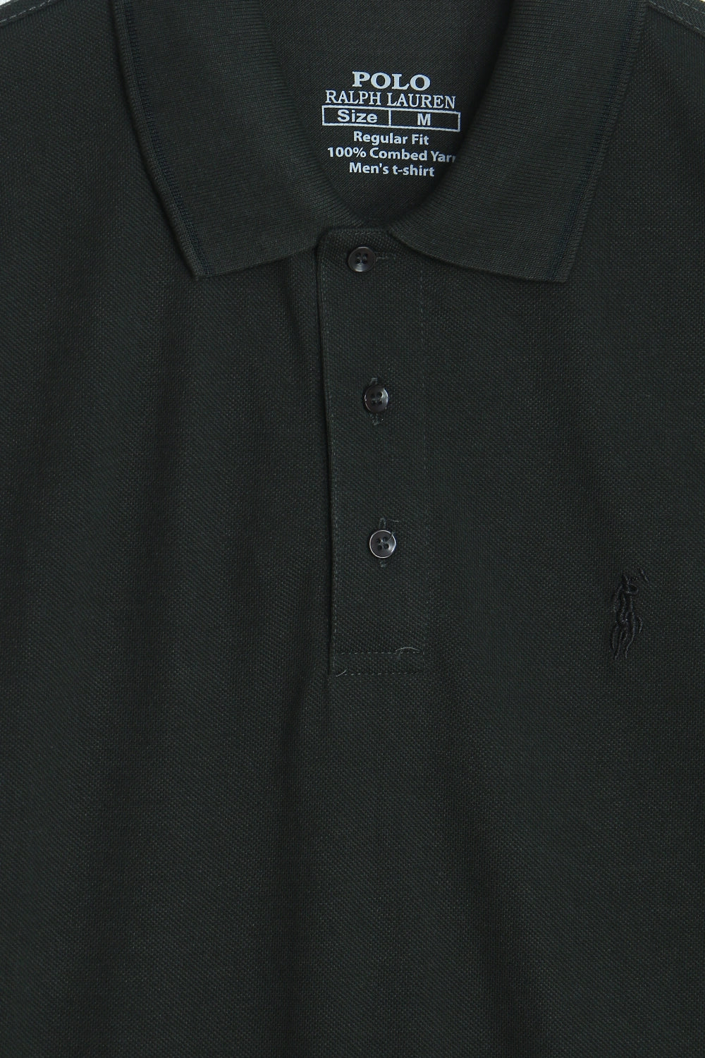 Men Pique Polo - Deep Forest Green