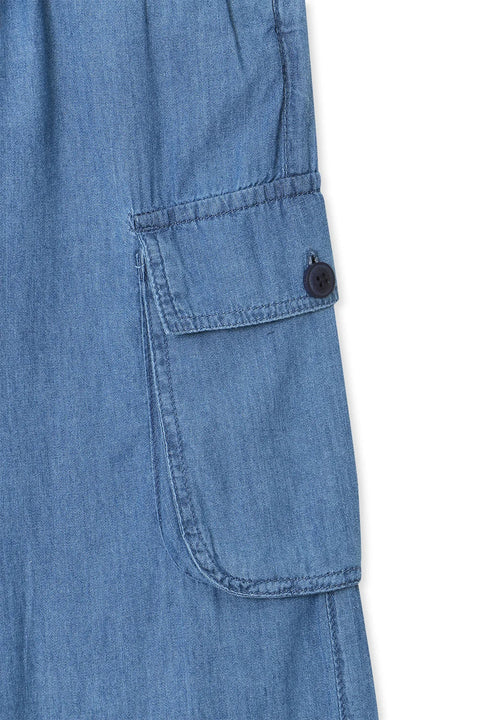Denim Wide Leg Pant