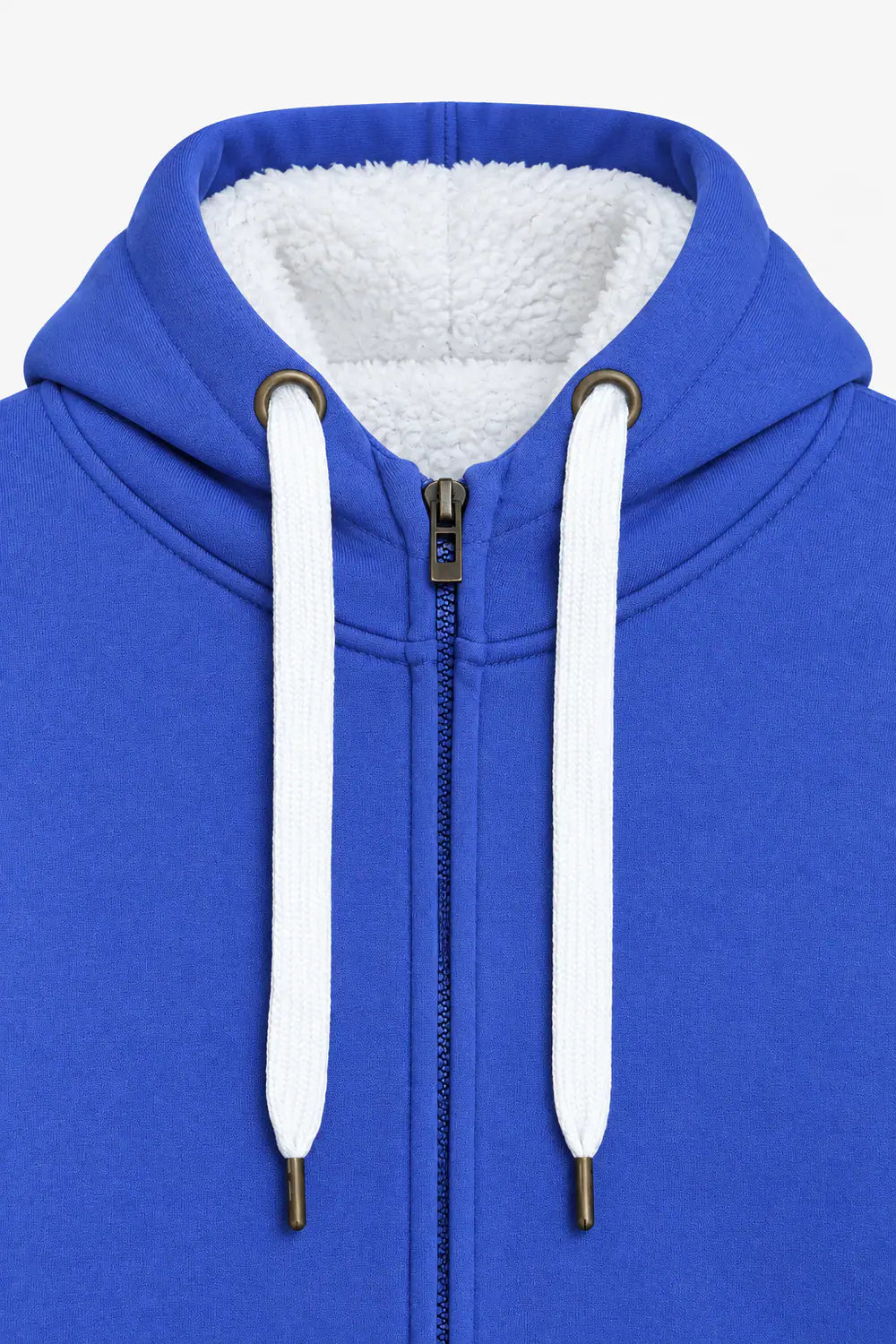 Men Branded Hoodie Zipper - R/Blue