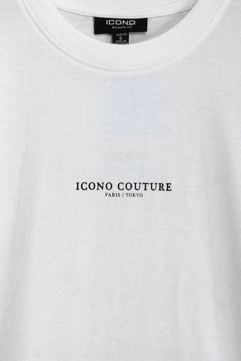Men Branded Graphic T-Shirt - White